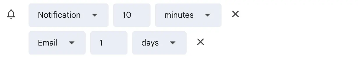 Google Calendar Per Event Notification Options Google Calendar Per Event Notification Options