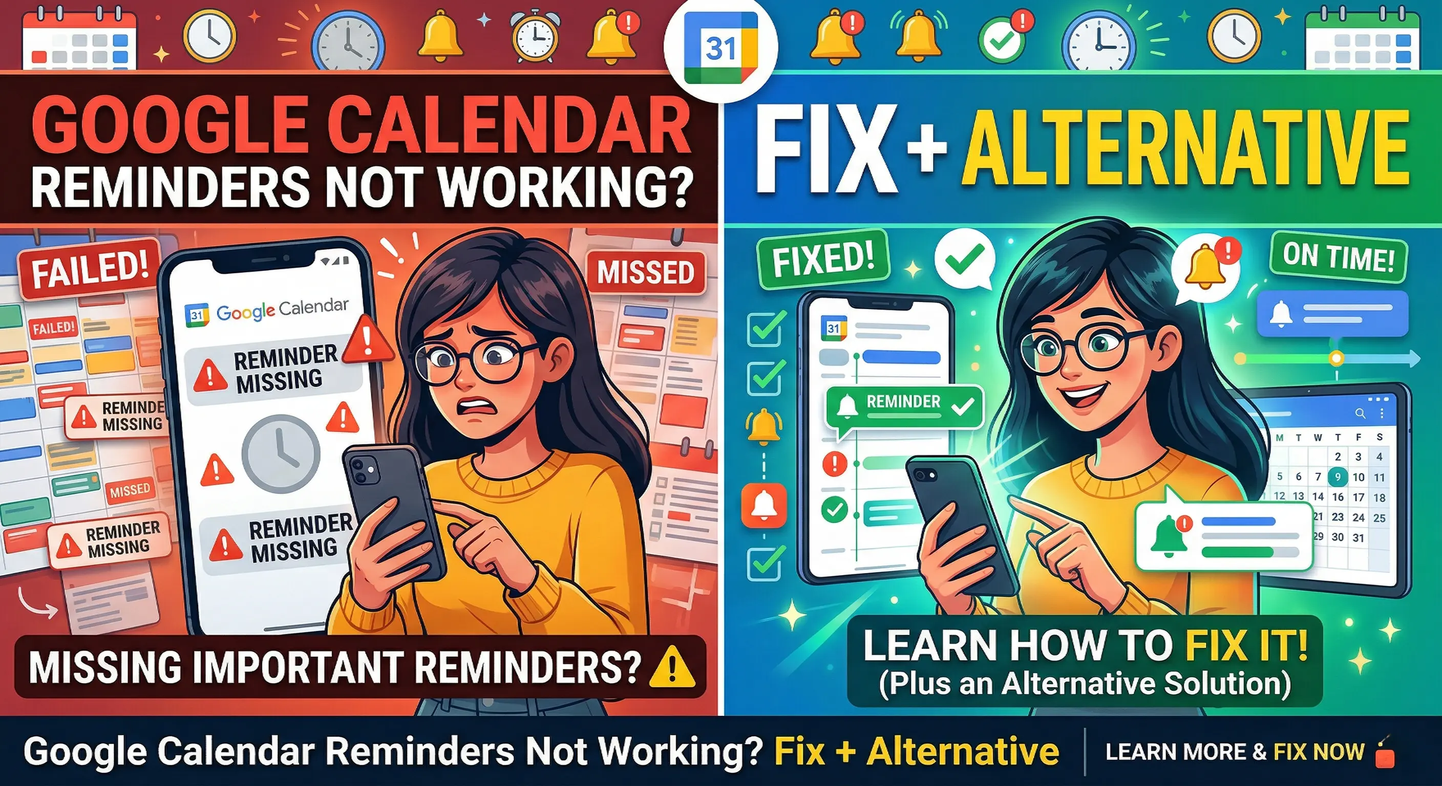 Google Calendar Reminders Not Working? Here's How to Fix It (+ a Better Alternative for Client Reminders)