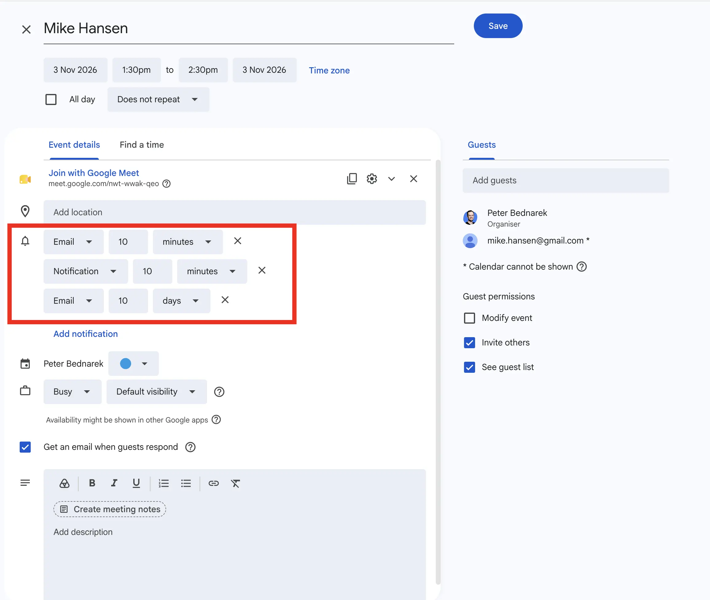 Google Calendar Reminders Google Calendar Reminders