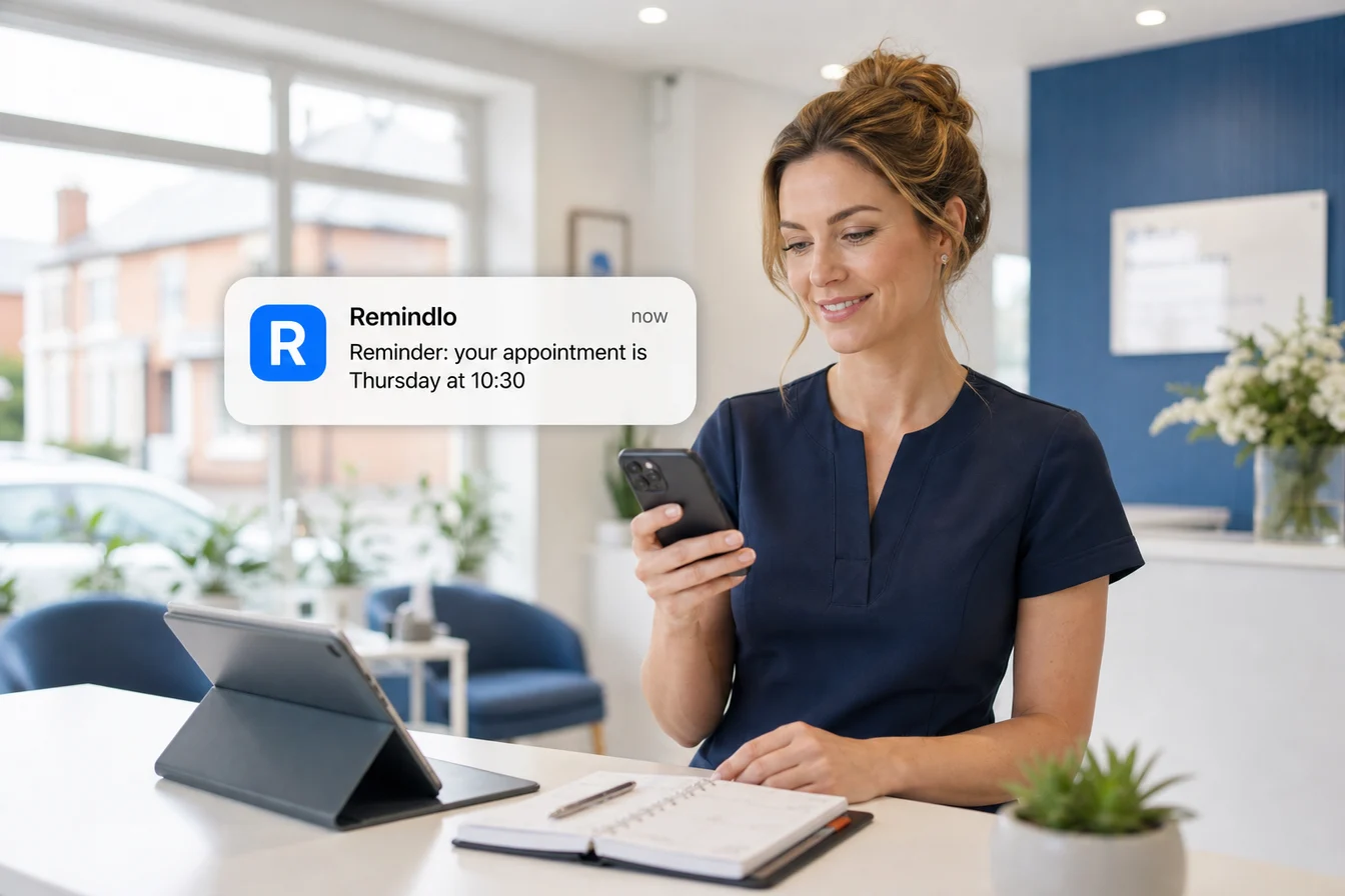 Reduce no-shows with SMS reminders Reduce no-shows with SMS reminders