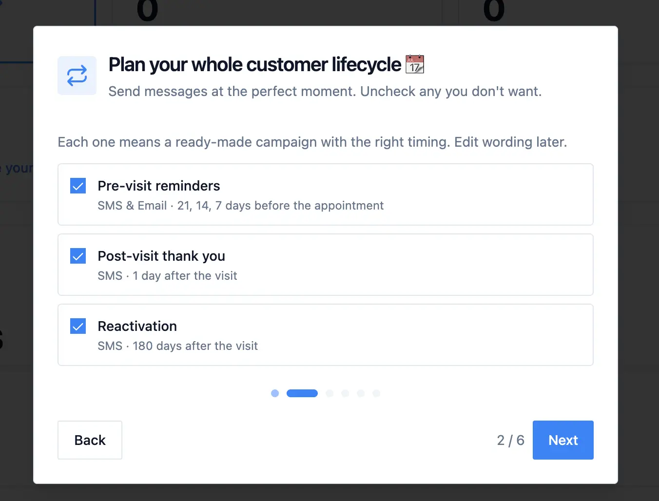 Pre Visit Post Visit Reactiavation SMS Campaigns In Remindlo