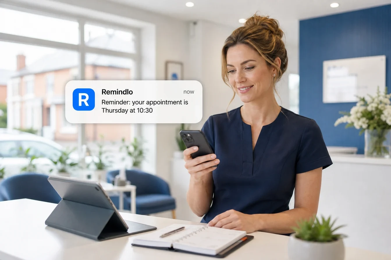 Reduce no-shows with SMS reminders Reduce no-shows with SMS reminders