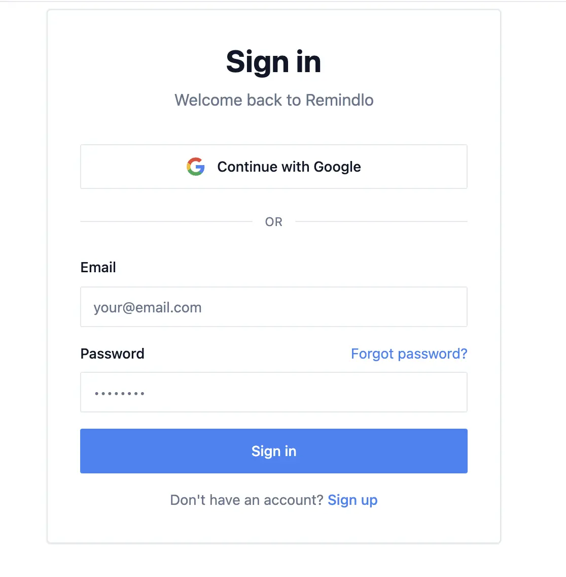 Sign In With Google To SMS Reminder System Sign In With Google To SMS Reminder System