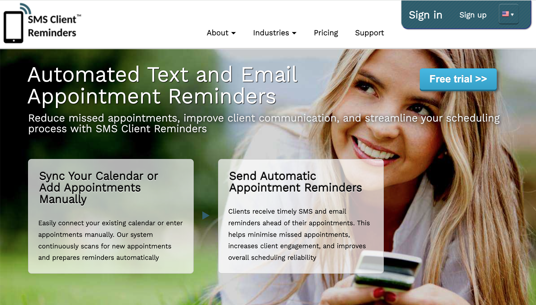 Smsclientreminders Main Website Smsclientreminders Main Website