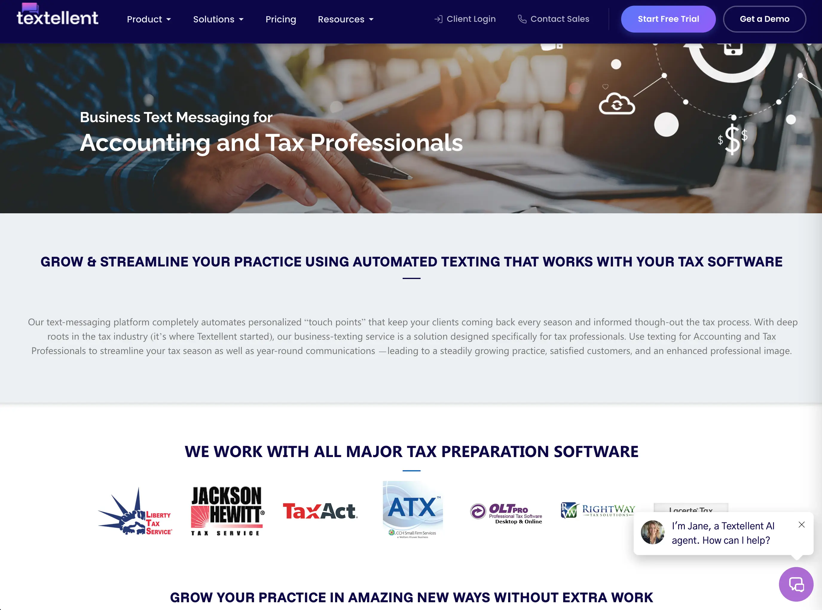 Textellent Homepage Textellent Homepage
